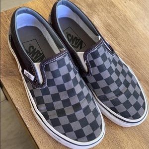 pair of slip on vans